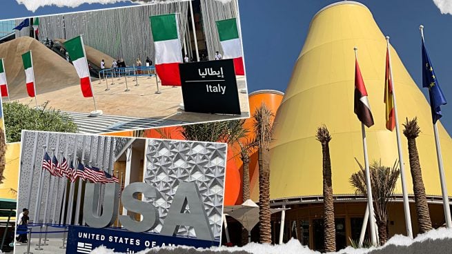 España bandera Dubái Expo