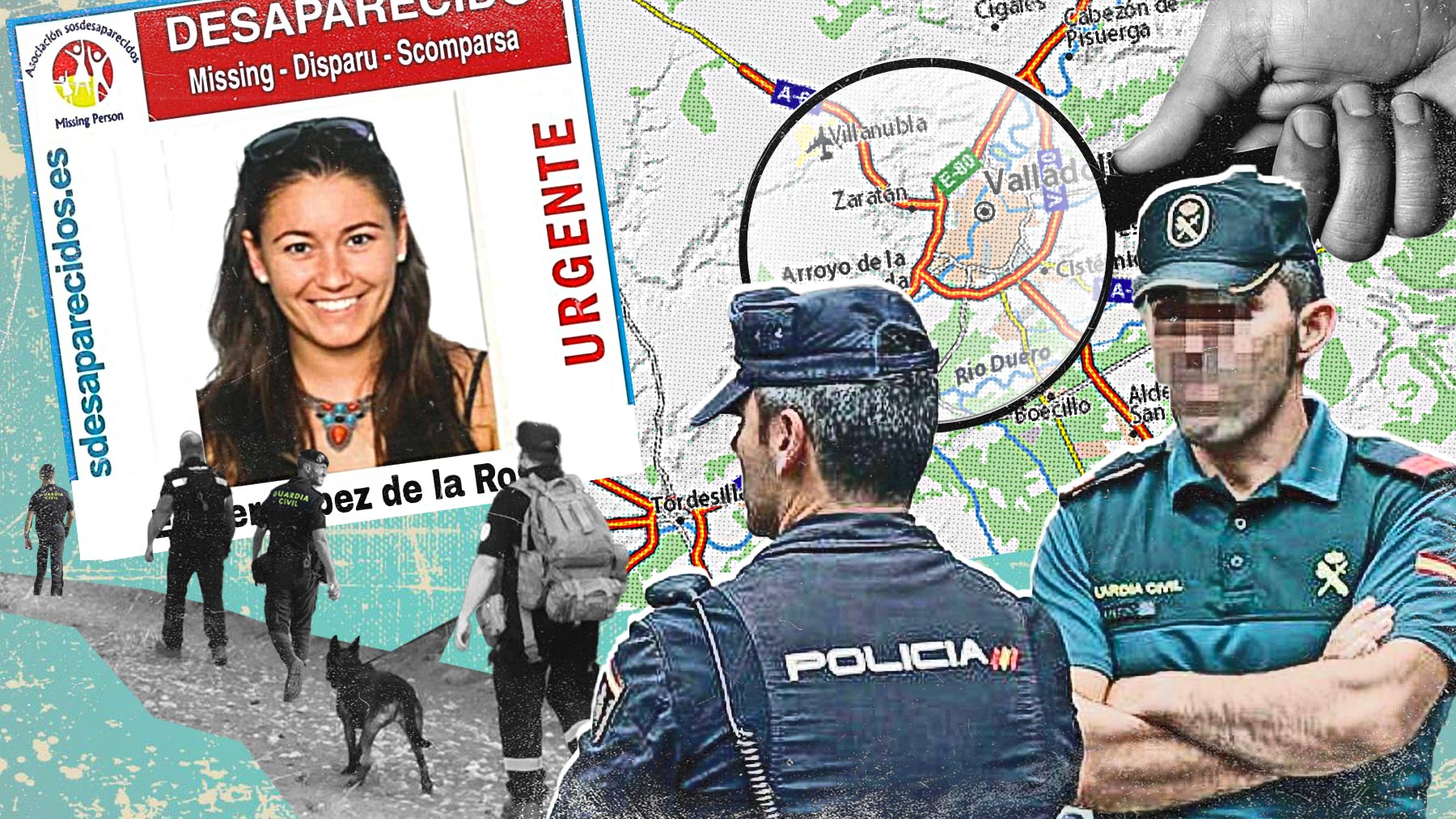 La Guardia civil trata de reconstruir los últimos pasos de Esther López antes de desaparecer.