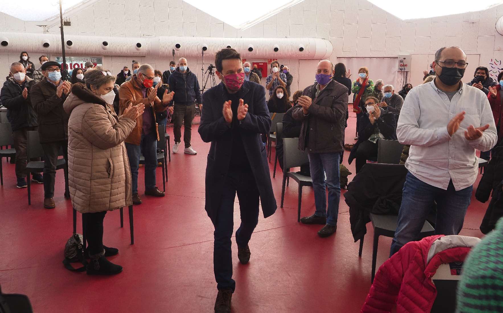 Pablo Iglesias este sábado en Valladolid. (Foto: EP)