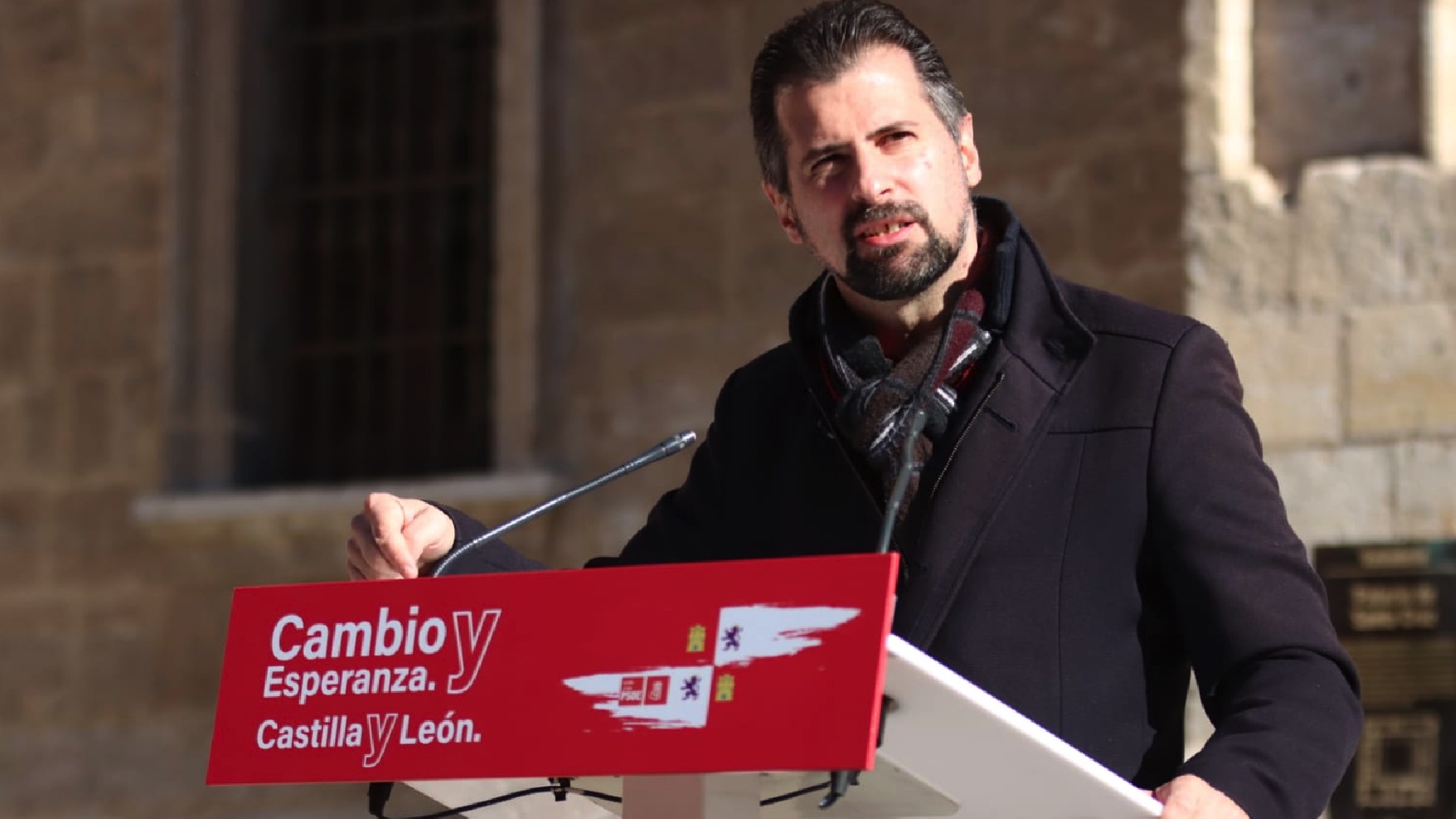 El candidato del PSOE a la Junta de Castilla y León, Luis Tudanca.