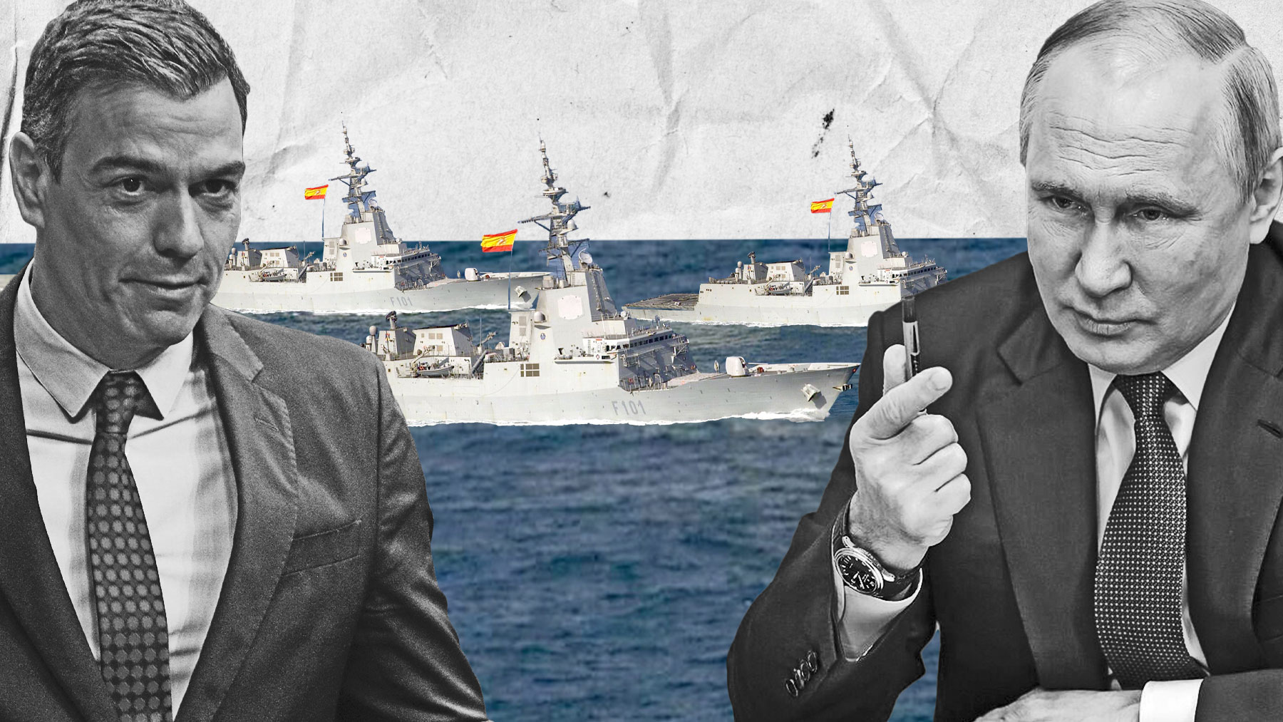 Pedro Sánchez y Vladimir Putin.