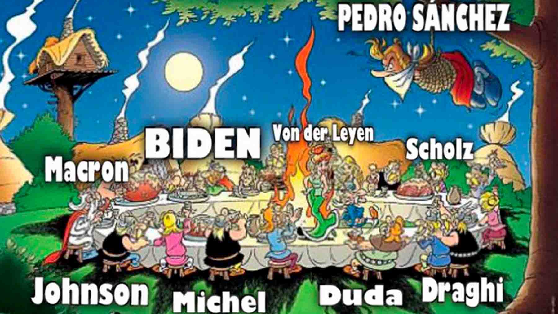 Meme sobre el desplante de Biden a Sánchez