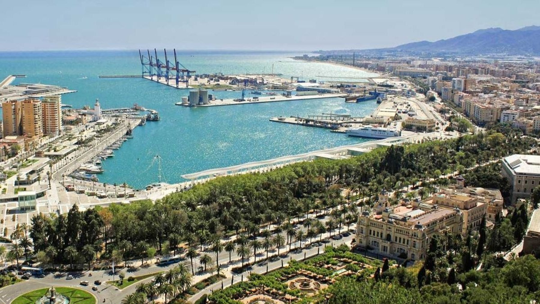 Vista de la ciudad de Málaga.