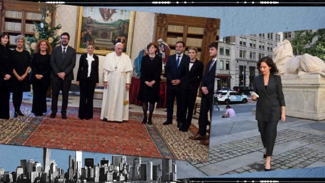 Viaje de Yolanda Díaz a Roma Papa y de Isabel Díaz Ayuso a EEUU.