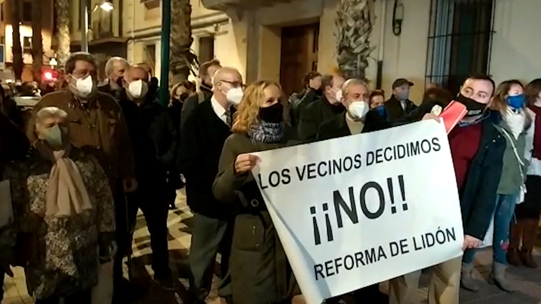 Imagen de archivo de una manifestación vecinal contra la reforma de la avenida.