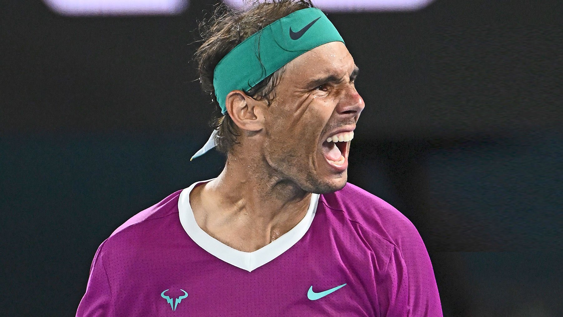Rafael Nadal, en un partido en el Open de Australia.