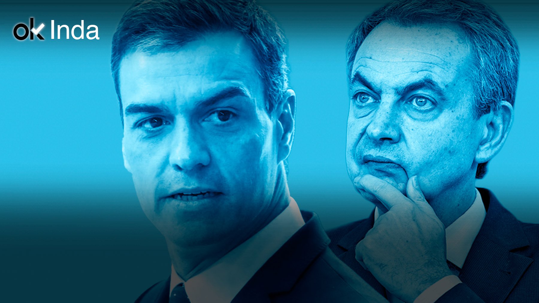 Pedro Sánchez y José Luis Rodríguez Zapatero.