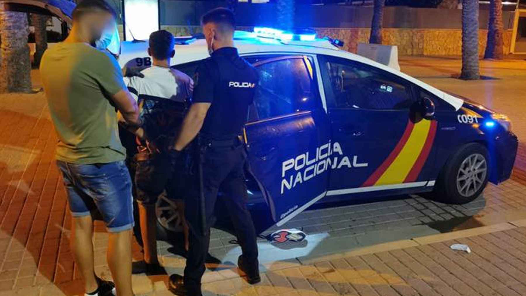 Operación de la Policía Nacional en el barrio del Arenal de Palma.
