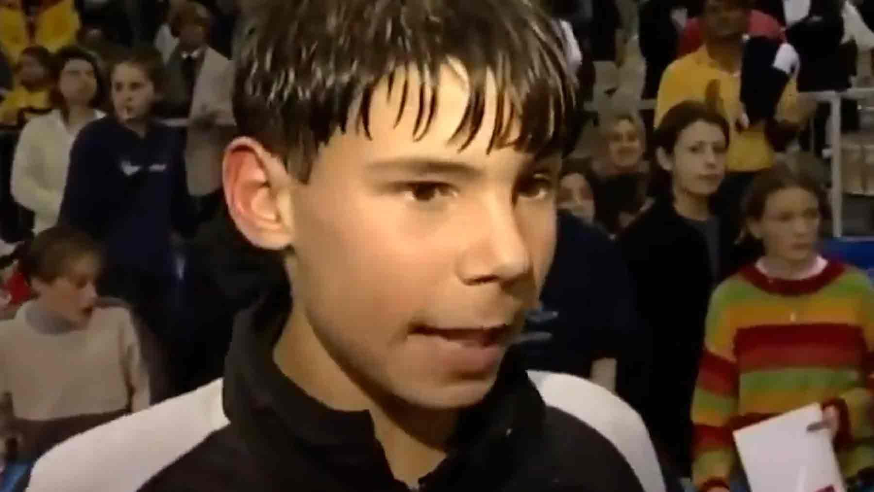 El discurso viral de Rafa Nadal con 14 años que lo explica todo