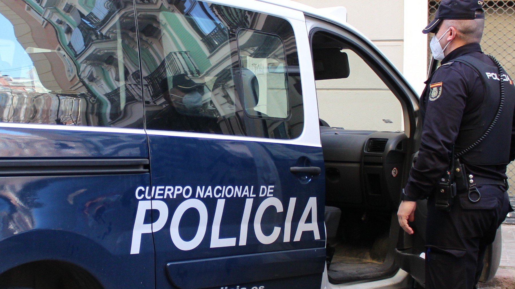 Un vehículo de la Policía Nacional.