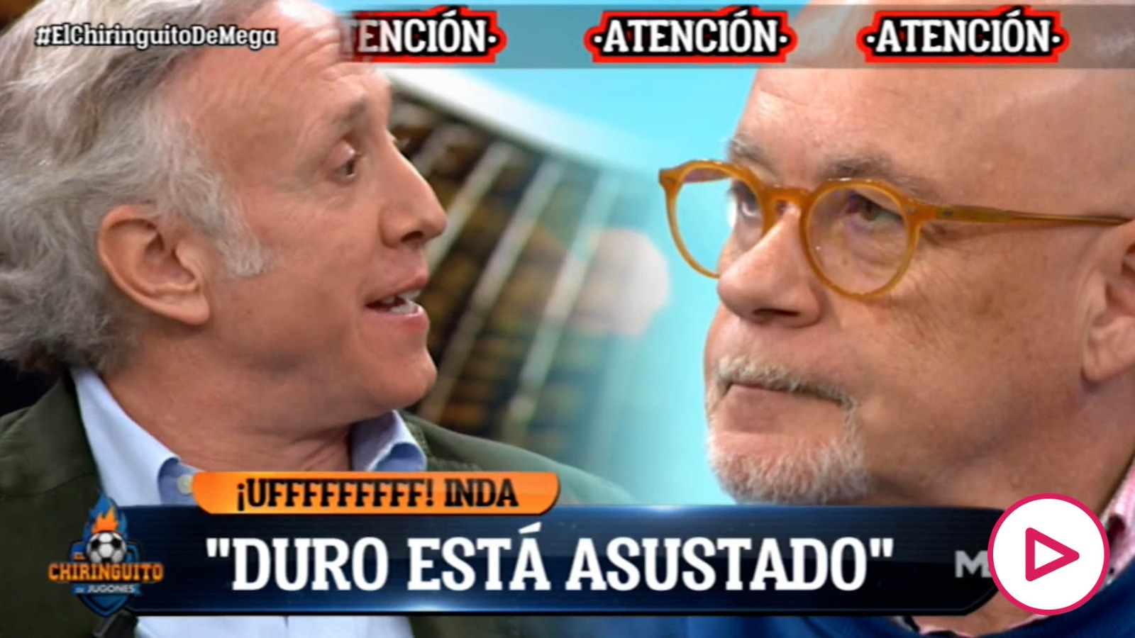 Eduardo Inda reta a Alfredo Duro a un combate de boxeo