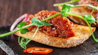 Tartar de fuet