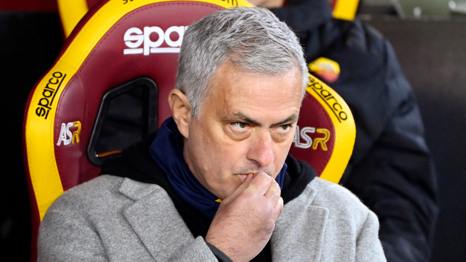 José Mourinho, durante un partido de la Roma (AFP).