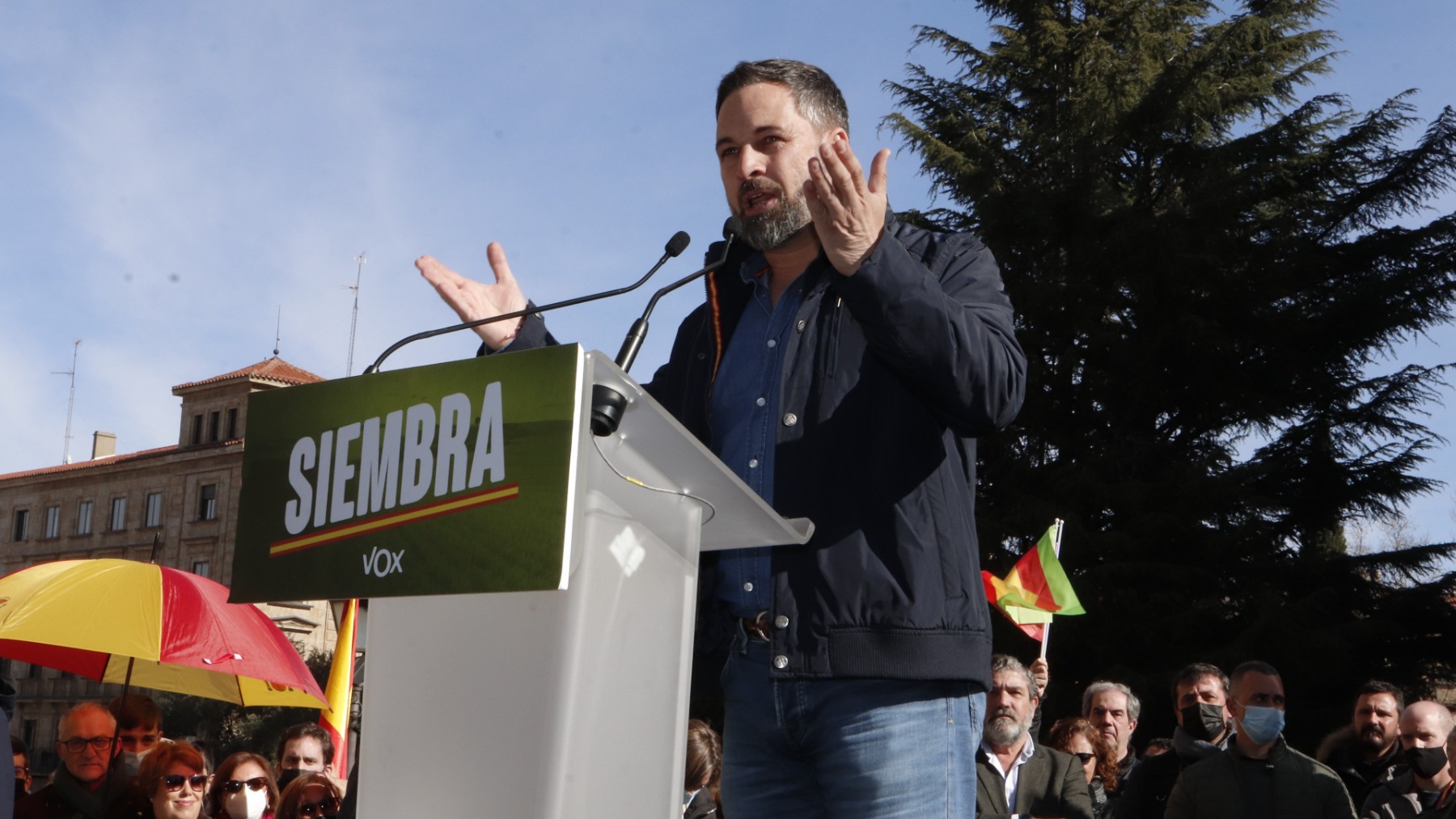 El líder de Vox, Santiago Abascal.