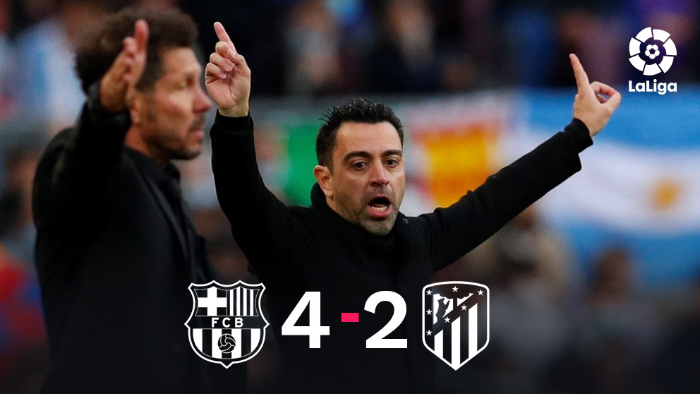 Xavi se impuso a Simeone en el Camp Nou.