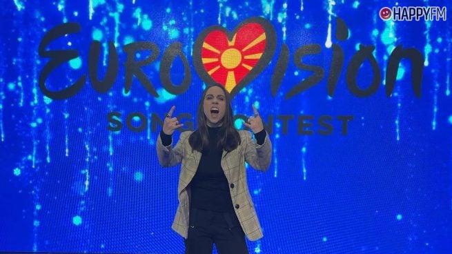 Andrea, representante de Macedonia del Norte en Eurovisión 2022.