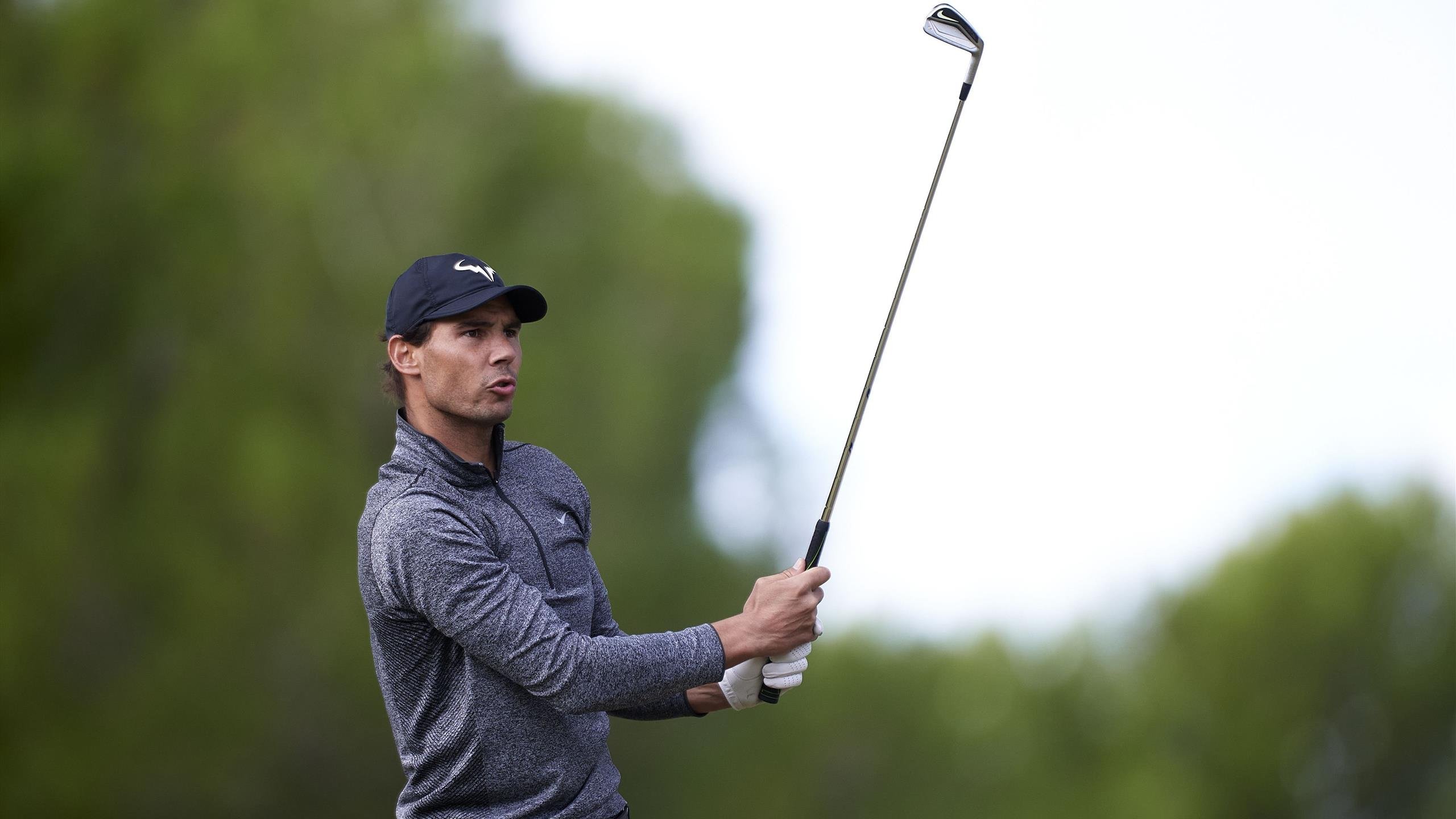 Rafa Nadal, en el campo de golf