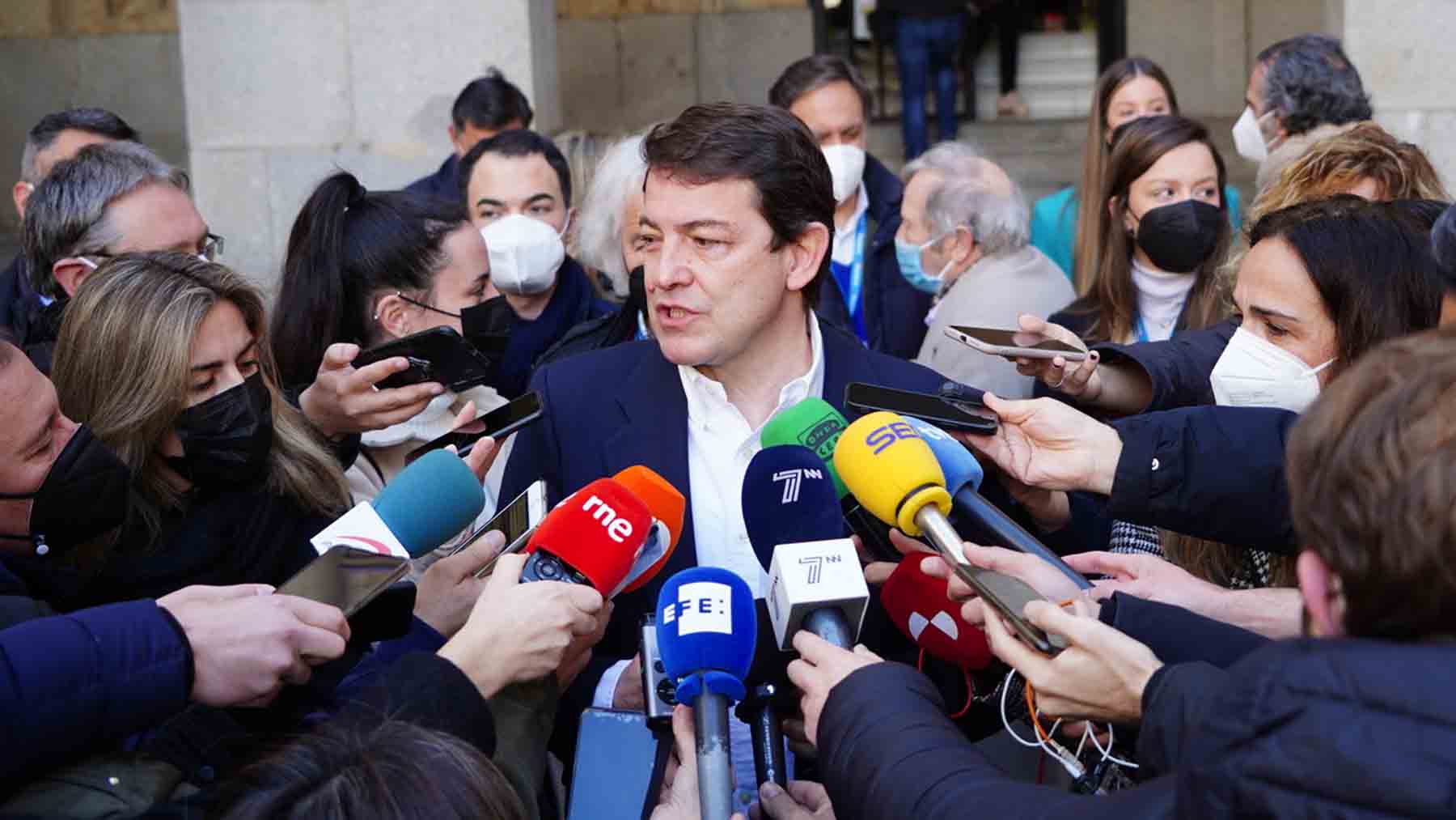 El candidato a la Presidencia de la Junta de Castilla y León por el PP, Alfonso Fernández Mañueco