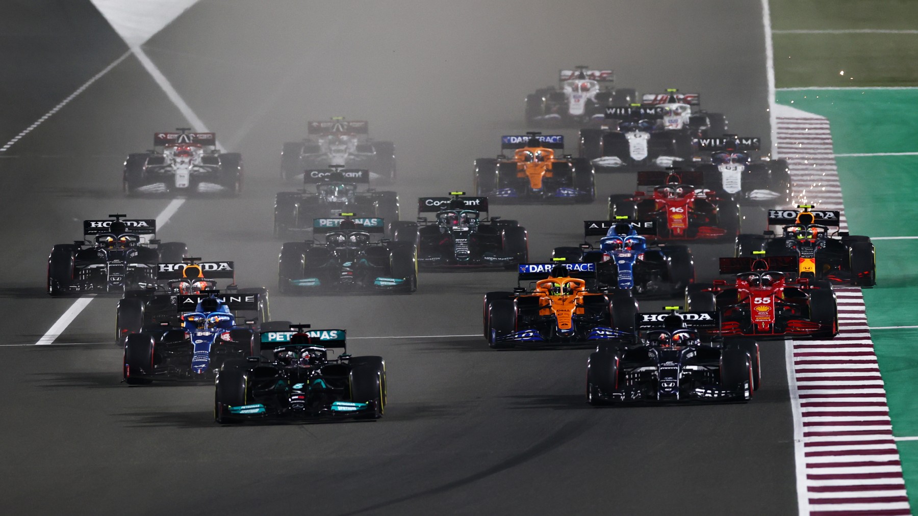 Imagen del GP de Abu Dhabi de Fórmula 1 (Getty).