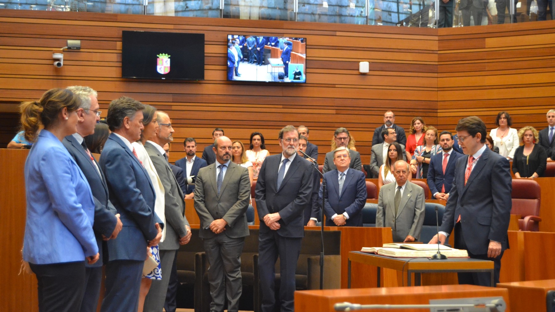 La toma de posesión de Alfonso Fernández Mañueco en 2019. (Foto: Europa Press)
