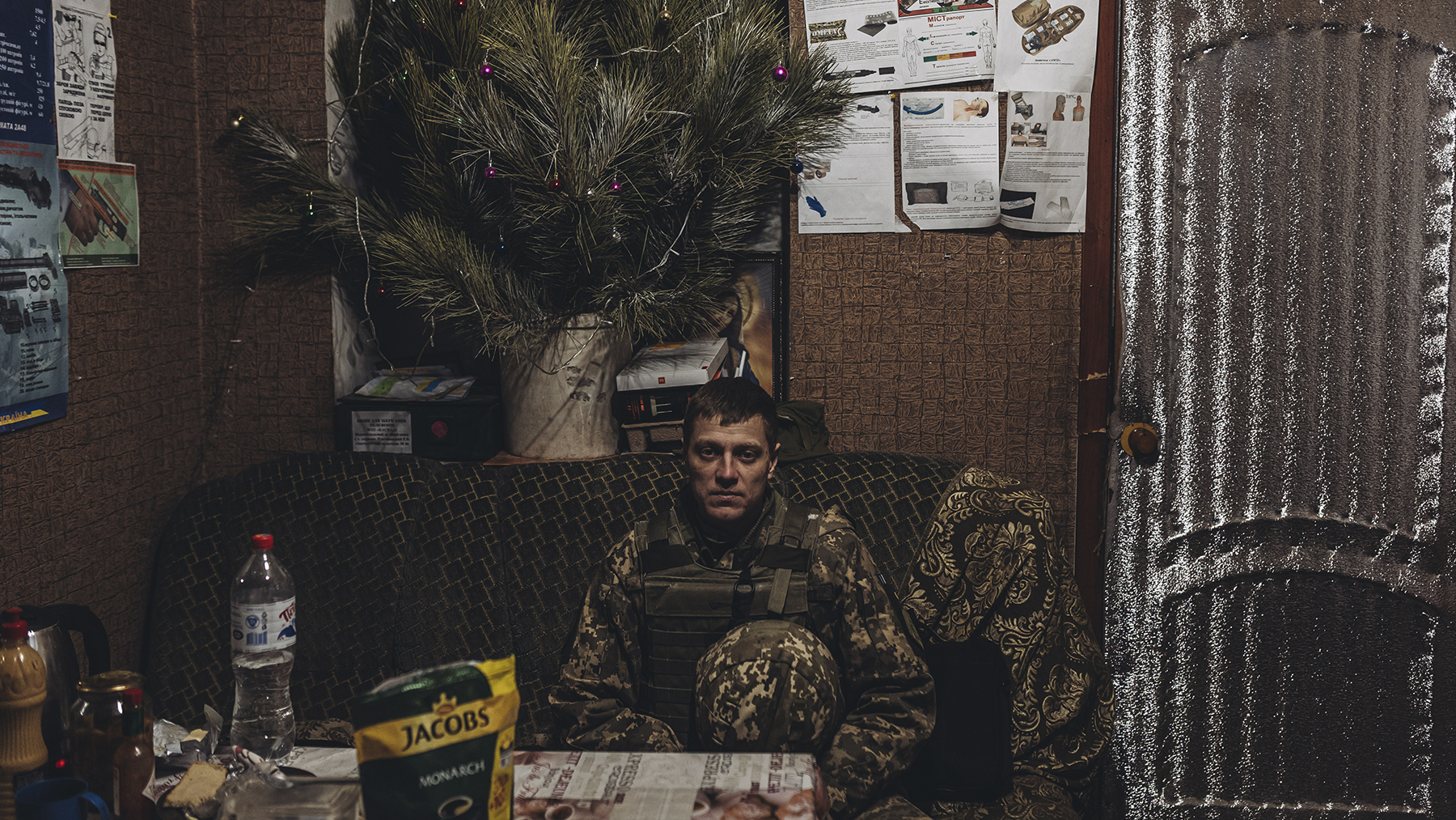 Soldado ucraniano en el frente de Donetsk.(Ep)