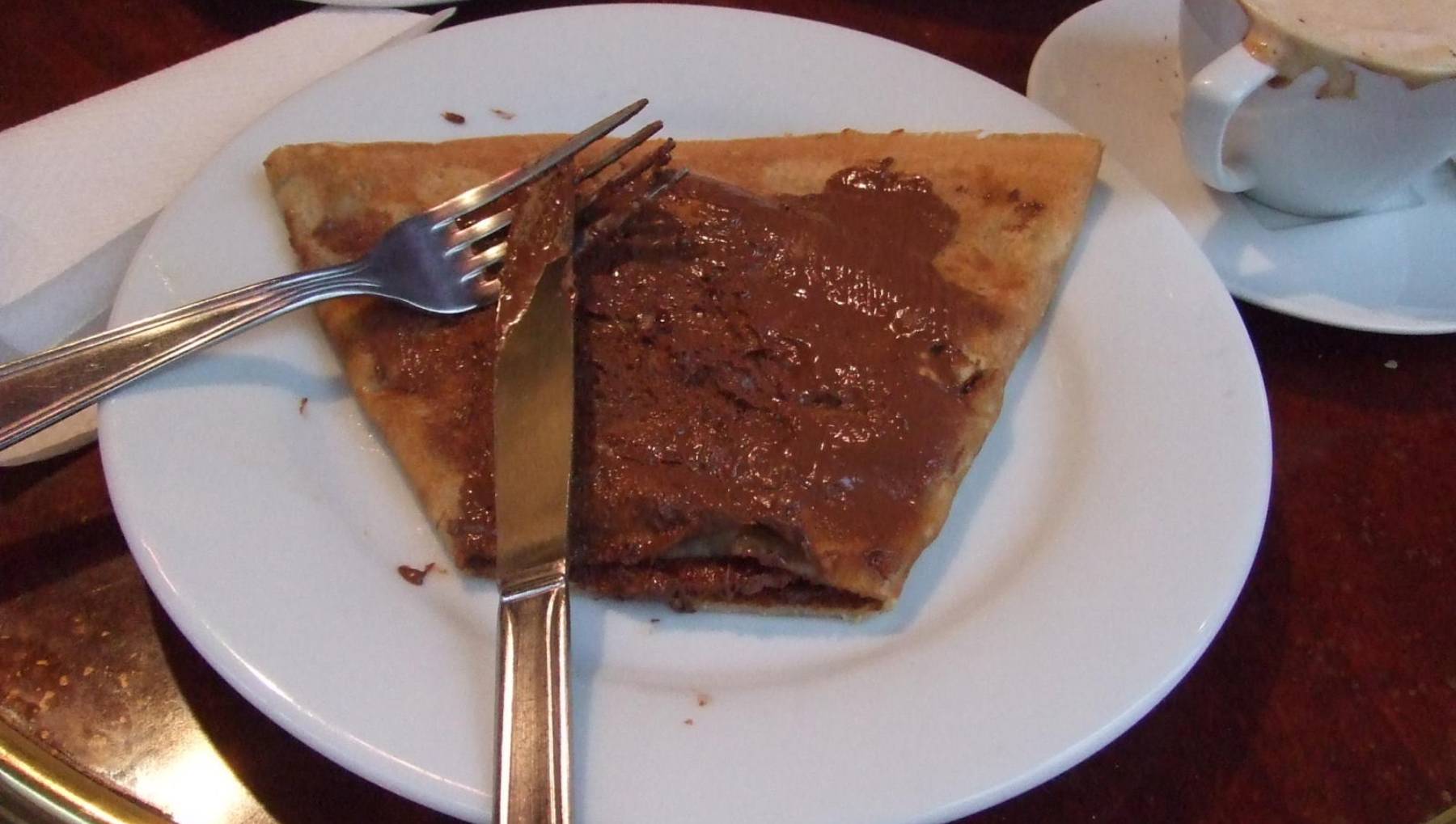 Creps de chocolate