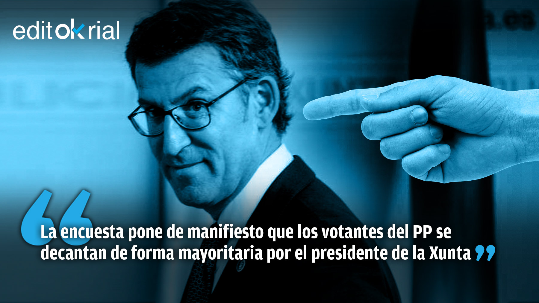 Los votantes del PP eligen a Feijóo como solución a la crisis