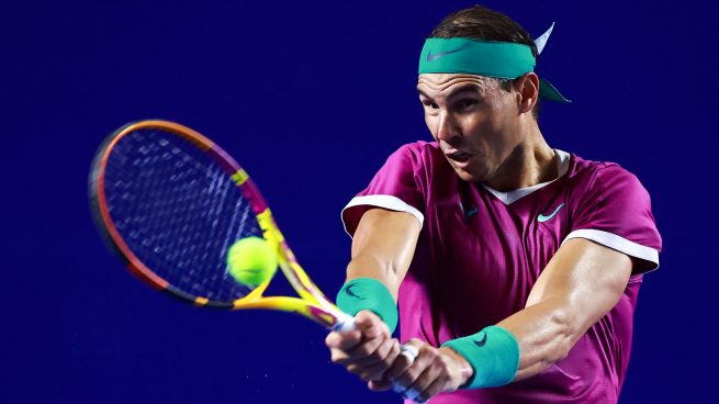 Nadal, durante su debut en Acapulco