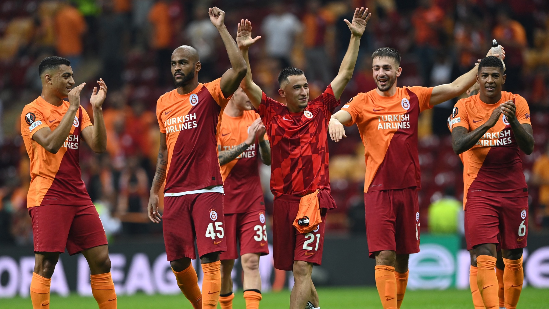 El Galatasaray celebra un triunfo. (AFP)