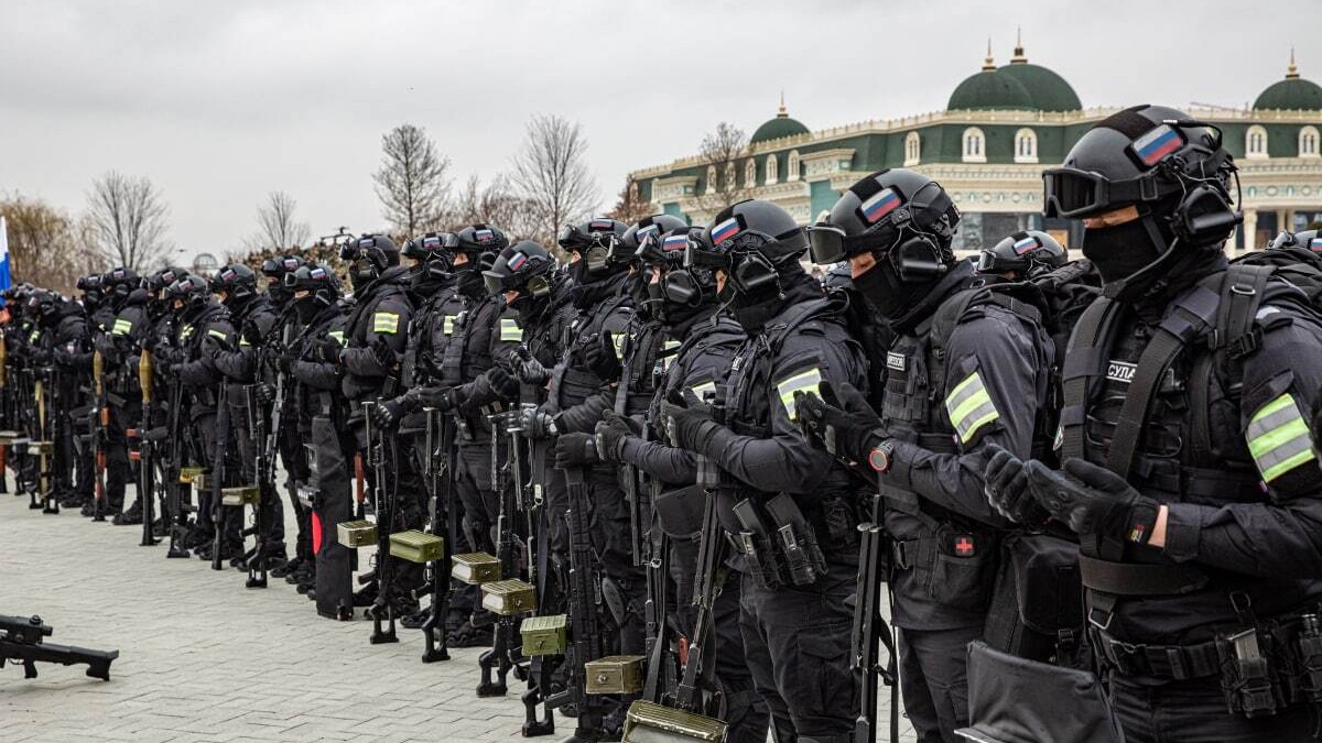Fuerzas especiales de Chechenia.