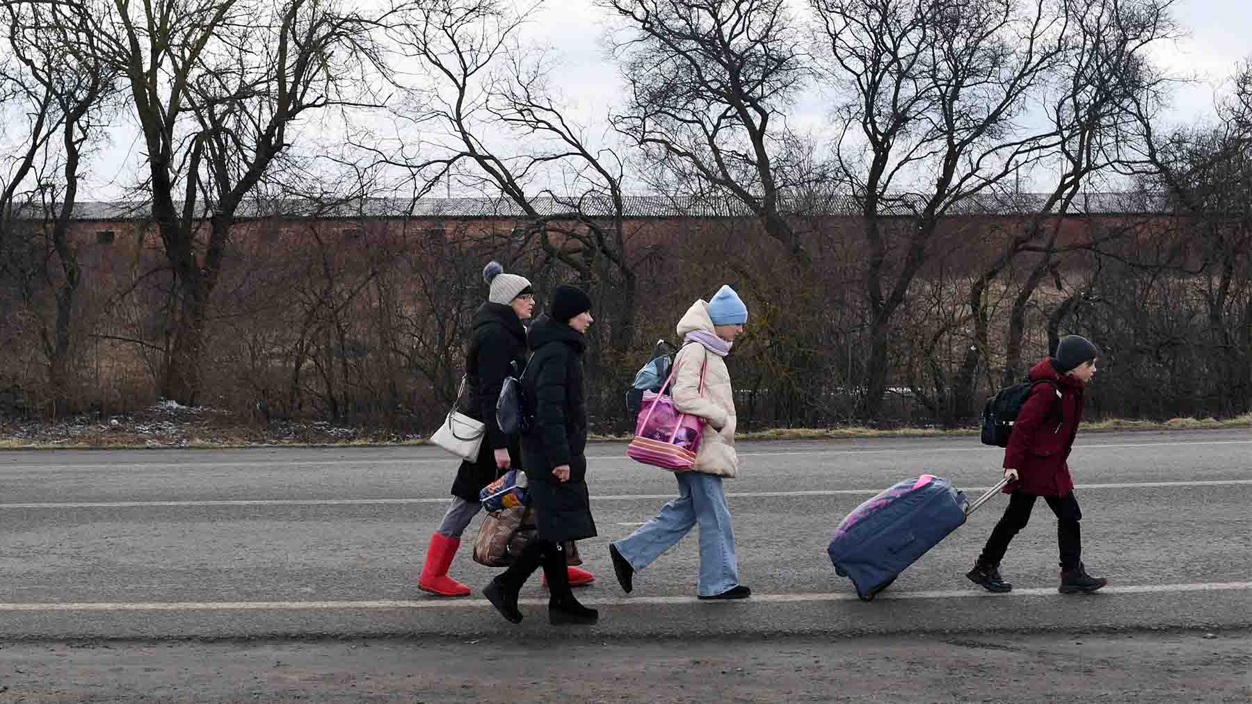 Refugiados de Ucrania en una imagen de archivo.