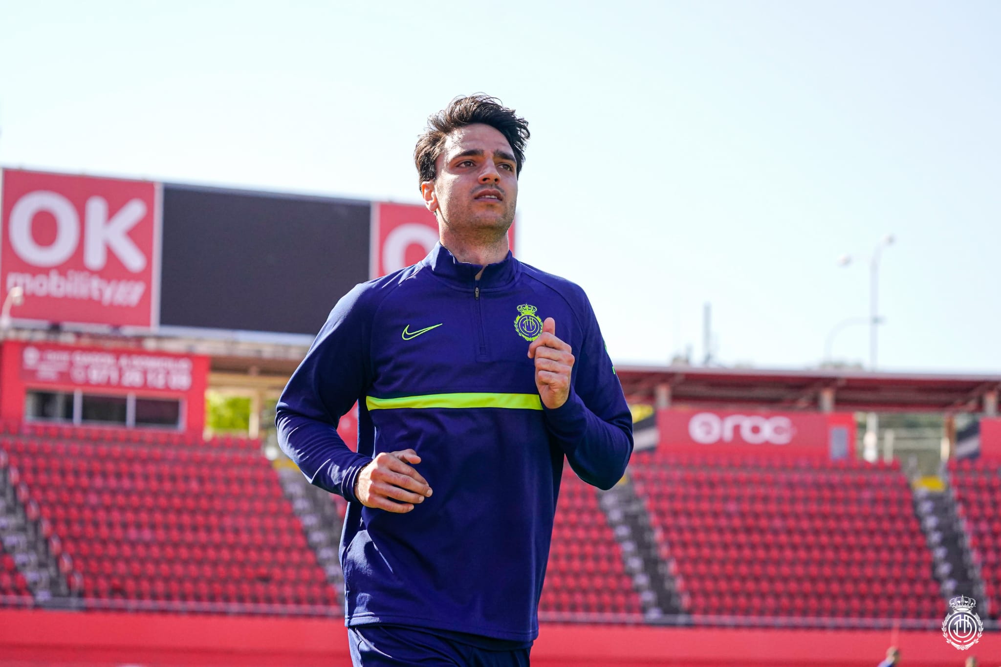 Grenier, entrenando en Son Moix