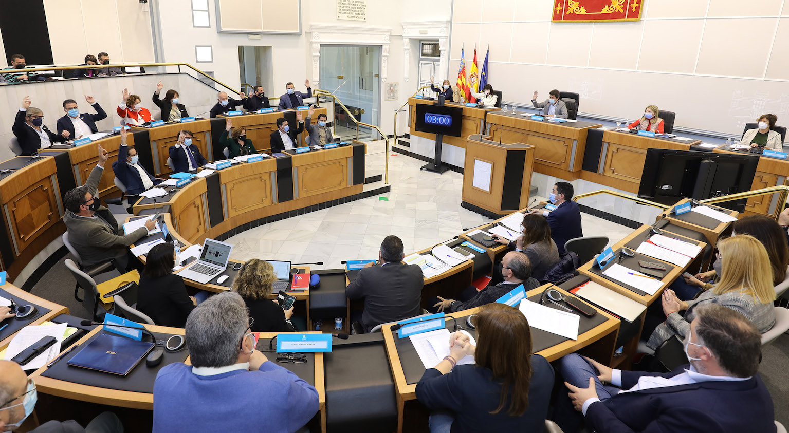Pleno de la Diputación de Alicante.