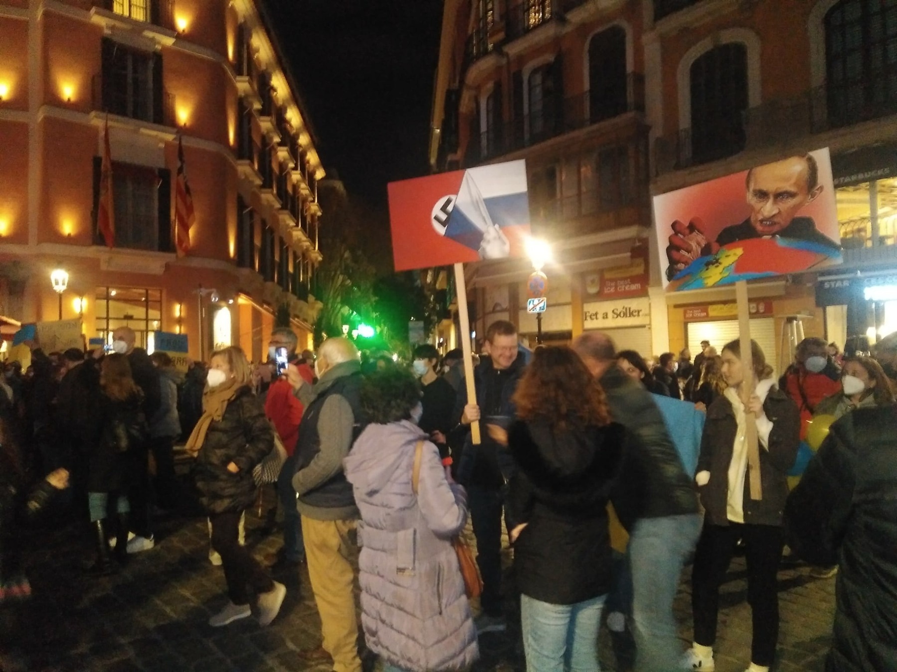 Un momento de la manifestación