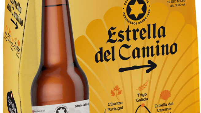 Botella Estrella Galicia Estrella del Camino Edición Limitada 