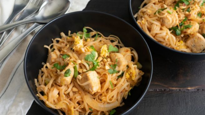 Pad Thai de gambas, una de las recetas más populares de Tailandia