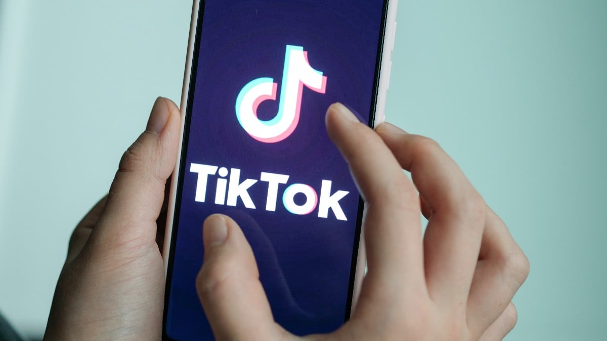 Logotipo del servicio de vídeos TikTok.