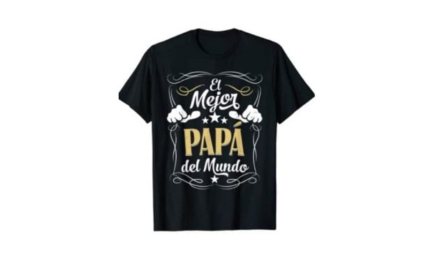 Camiseta el mejor papá del mundo