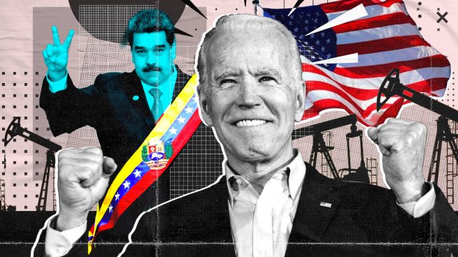 Joe Biden y Nicolás Maduro.