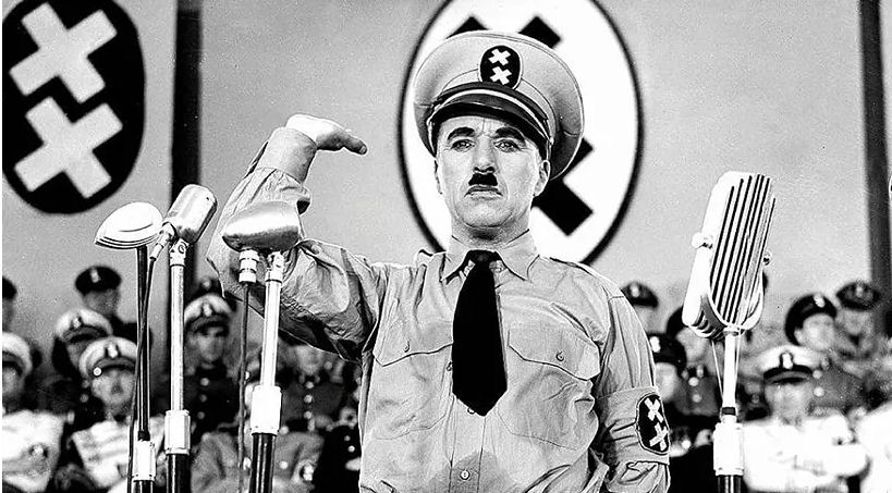 Charles Chaplin, en el Gran Dictador