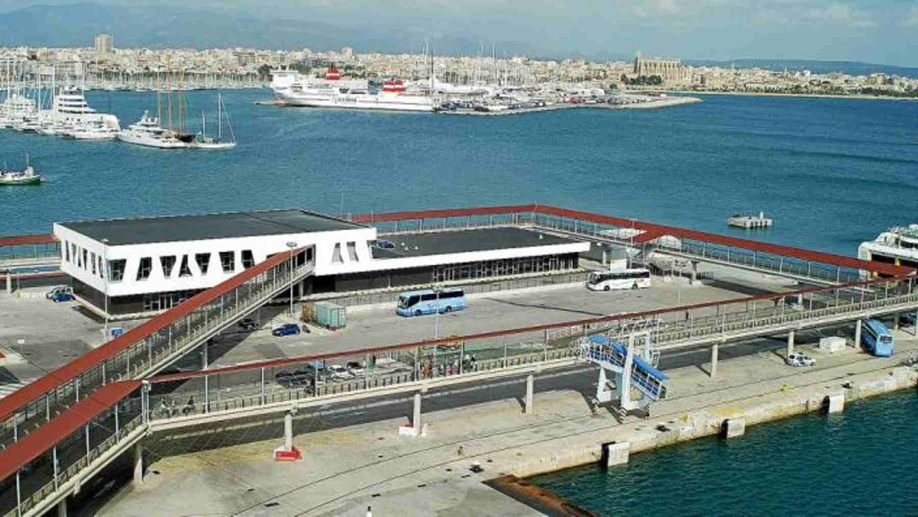 Imagen de la estación cuatro del puerto de Palma para la recepción de cruceristas.