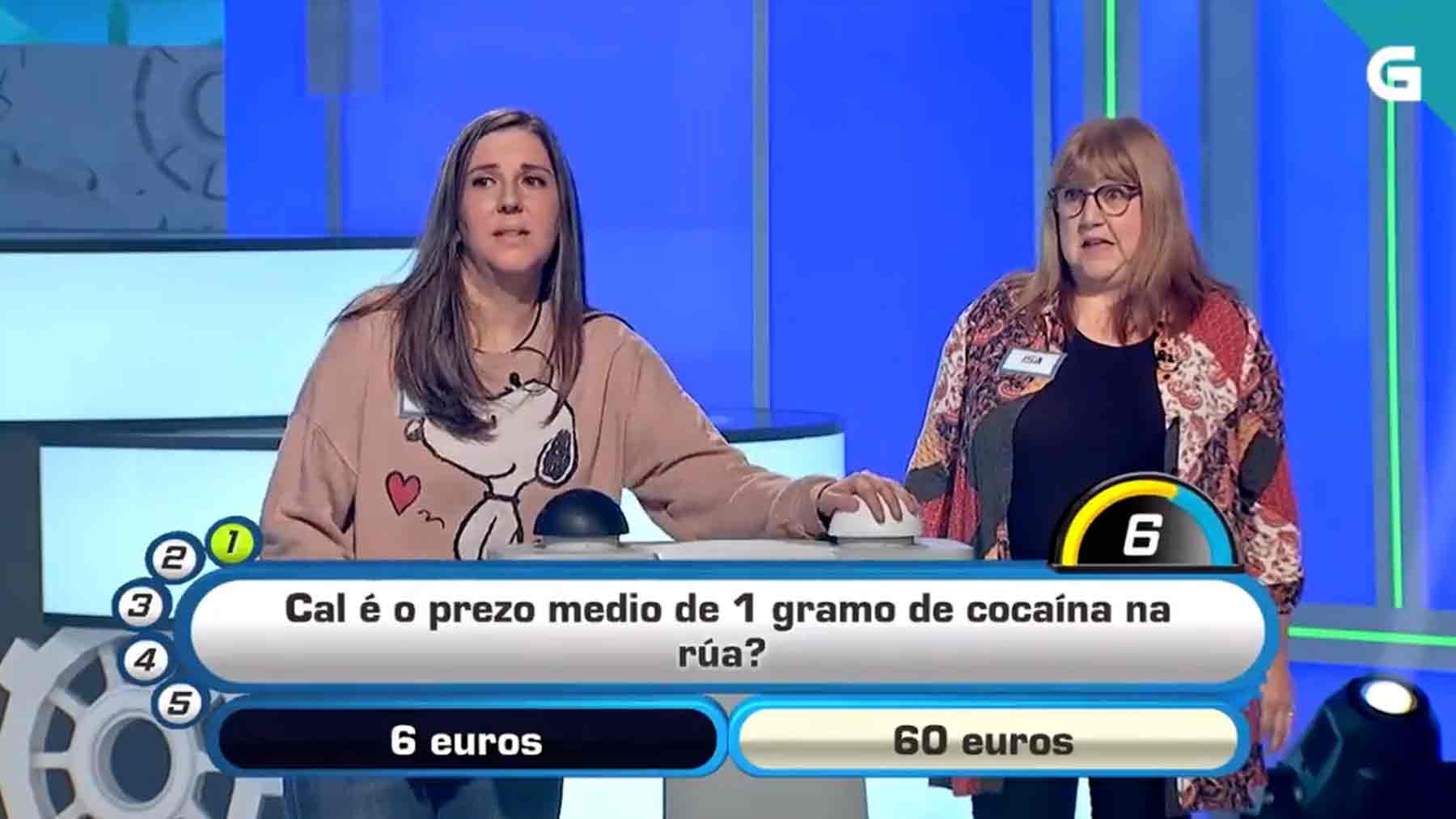 Concurso de la pregunta del gramo de cocaína.
