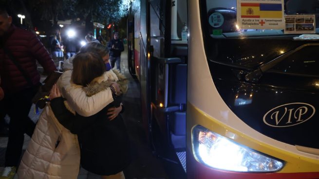 Llegada a Sevilla de refugiados ucranianos (EUROPA PRESS).