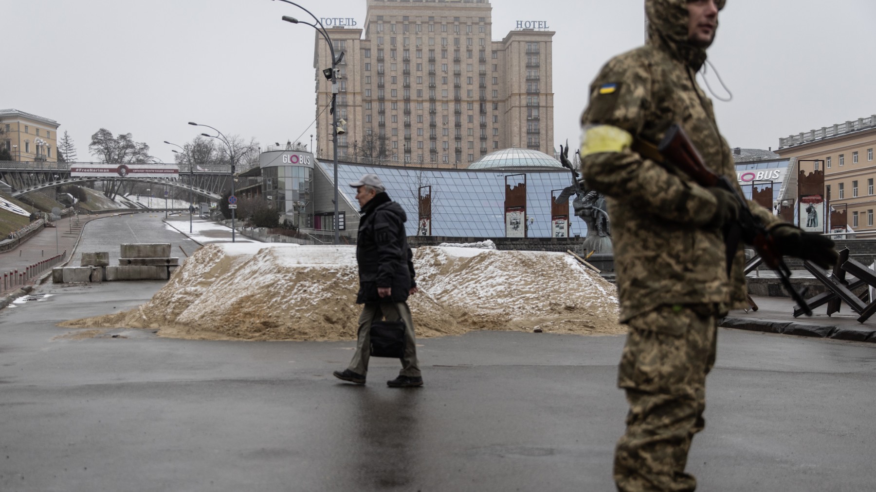 Kiev se prepara para el intento de Rusia de tomar la capital.