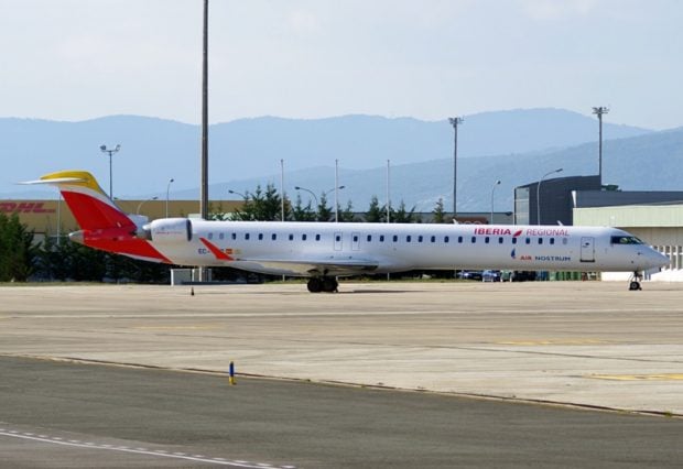 El vuelo charter de Iberia con el que han viajado los ministros.