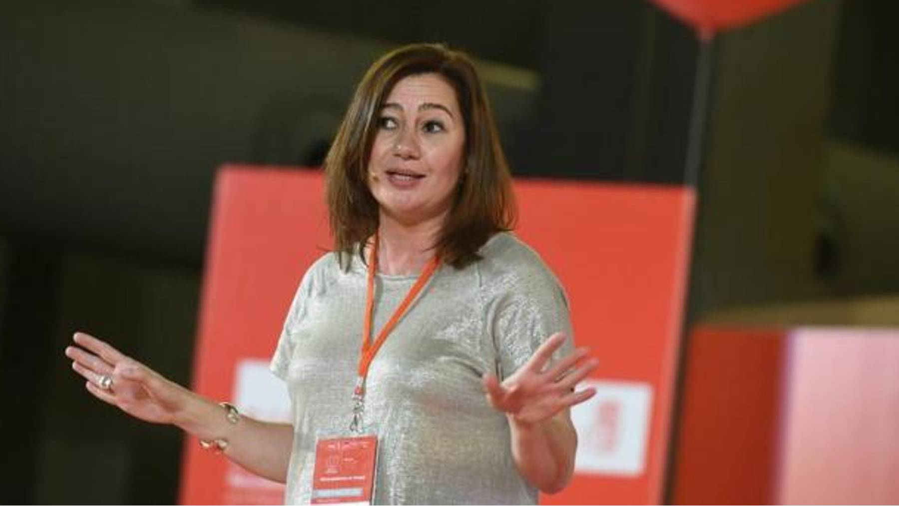 Francina Armengol en un acto del PSOE.