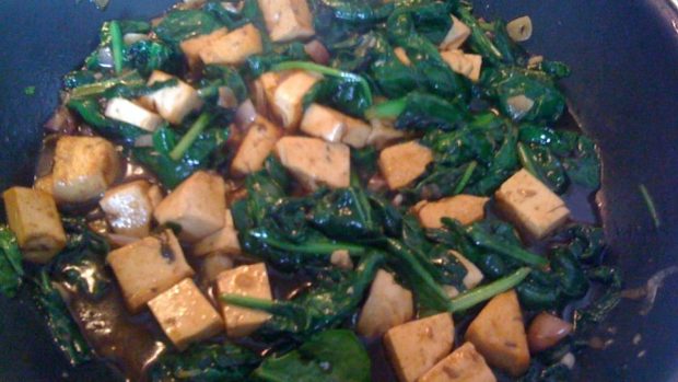 Tofu en sartén