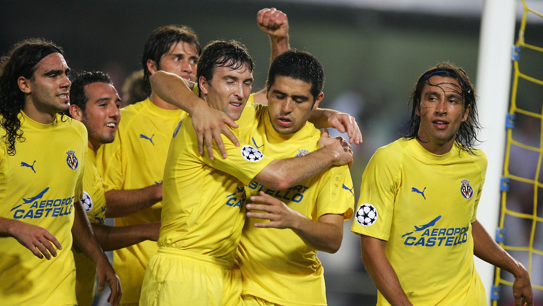 El Villarreal en un partido de Champions en 2006. (Getty)
