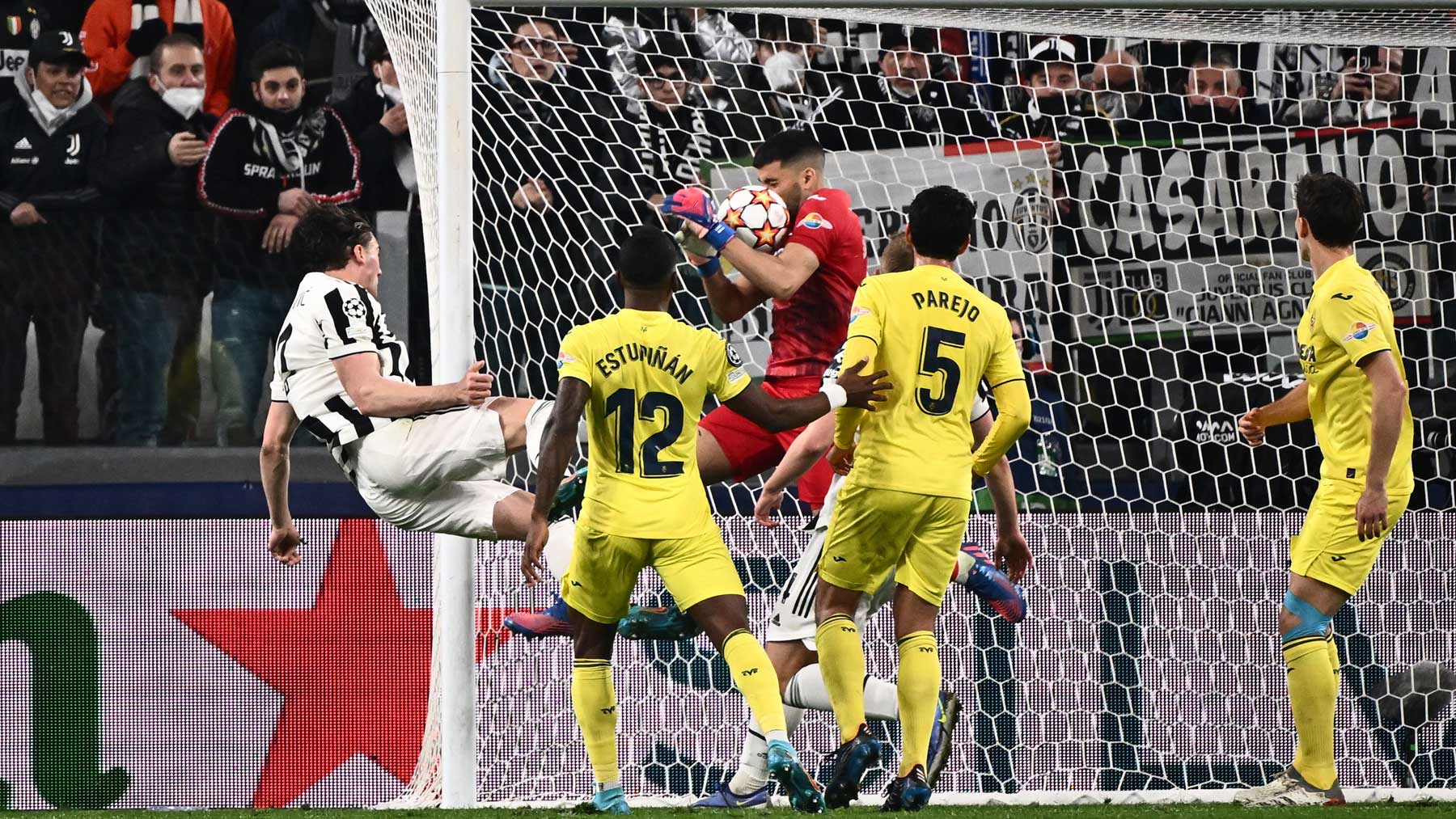 Juventus – Villarreal: partido de octavos de la Champions League en directo