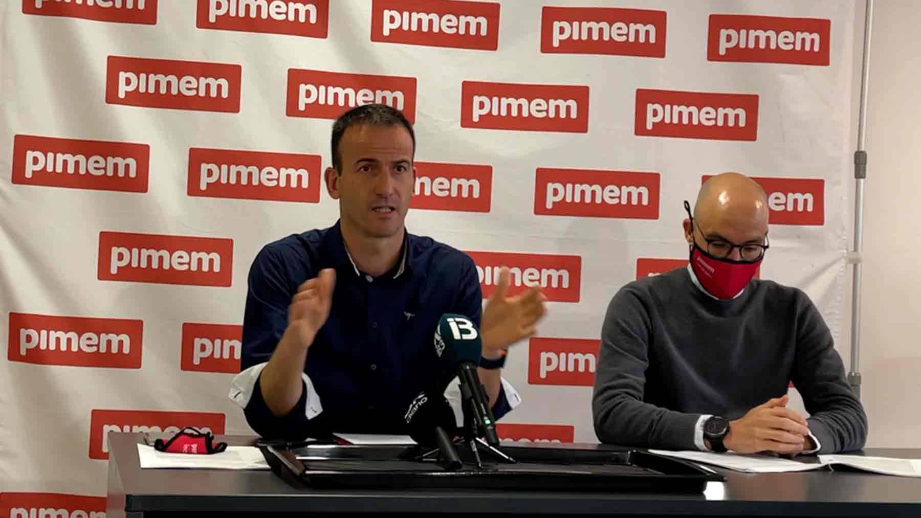 El presidente de Pimem, Jordi Mora, y el gerente, Gustavo de Vicente.
